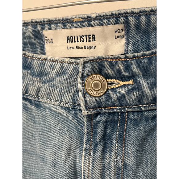 Hollister Low Rise Baggy Jeans, Size 27 Long, 1381-V - Picture 3 of 5